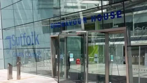 The entrance to Suffolk Council Council.