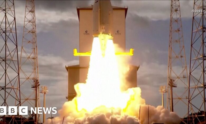 Ariane-6: Watch new rocket blast into space on first flight