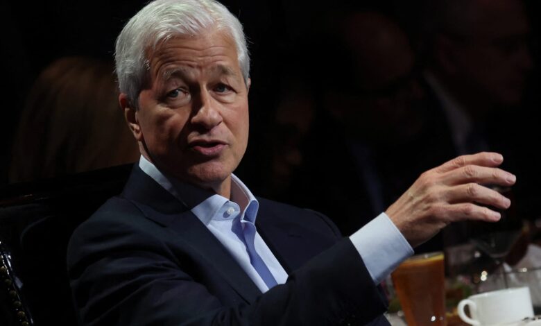 Jamie Dimon says 'the worst outcome is stagflation,' a scenario he's not taking off the table