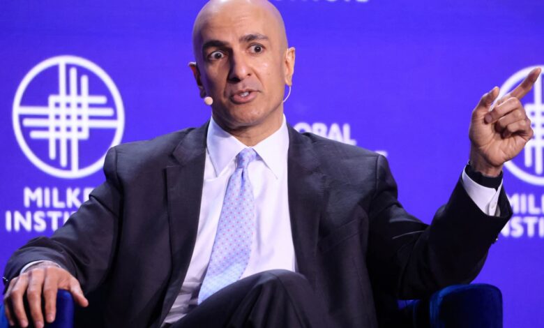 Minneapolis Fed President Kashkari sees a slower pace of rate cuts ahead