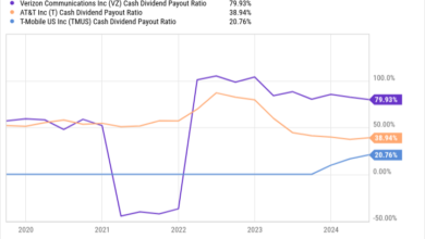 VZ Cash Dividend Payout Ratio Chart