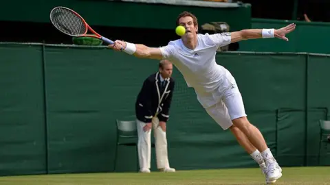 Reuters David Bayliss is pictured behind Andy Murray during a match at the Wimbledon championships in 2013