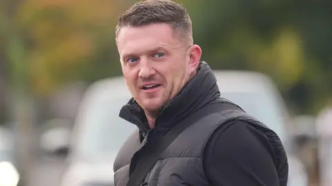 PA Tommy Robinson pictured on 25 October 