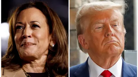 Reuters Kamala Harris and Donald Trump 