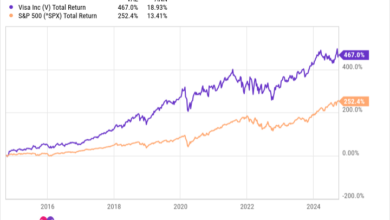 V Total Return Level Chart