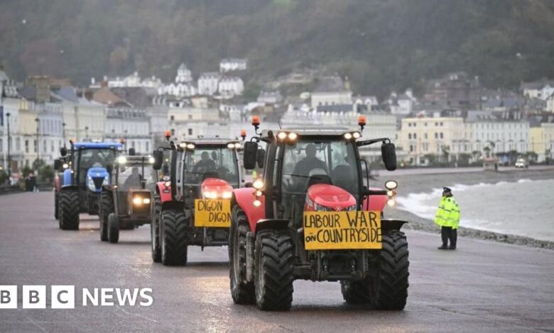 Inheritance tax: Farmers protest as Keir Starmer defends Budget