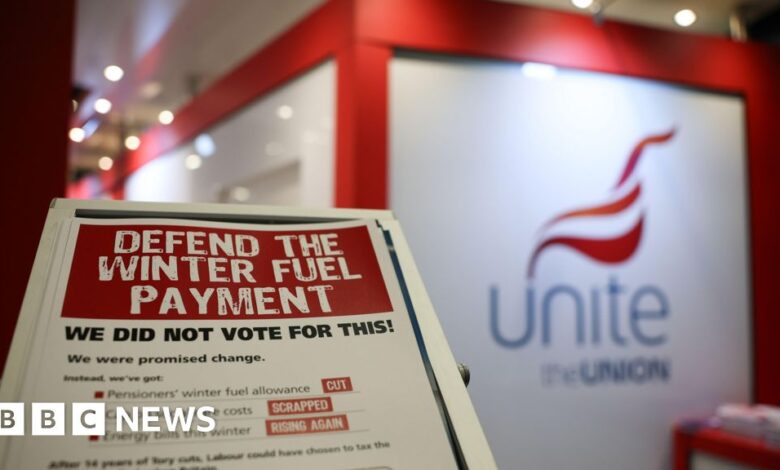 Unite union may bring legal action over winter fuel payments