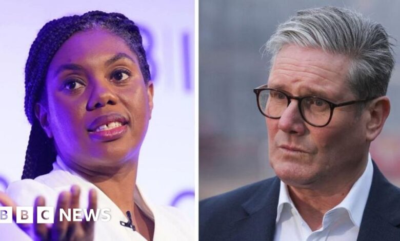 Keir Starmer and Kemi Badenoch's lunchtime sandwich split