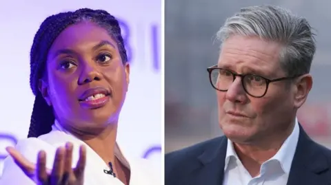 PA Media Kemi Badenoch and Keir Starmer