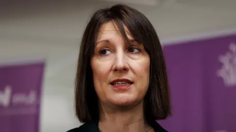 Getty Images Rachel Reeves after a tour of Maidstone Hospital 