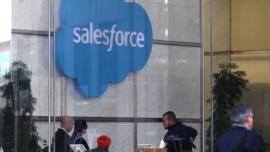 Stocks making the biggest moves premarket: Salesforce, Foot Locker, Pure Storage, PSQ Holdings & more