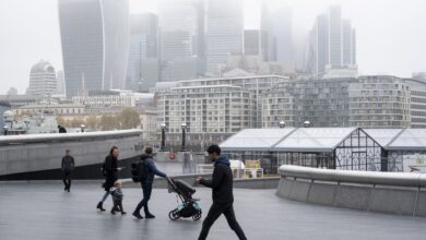 UK economy shrinks for second month, contracting 0.1% in October