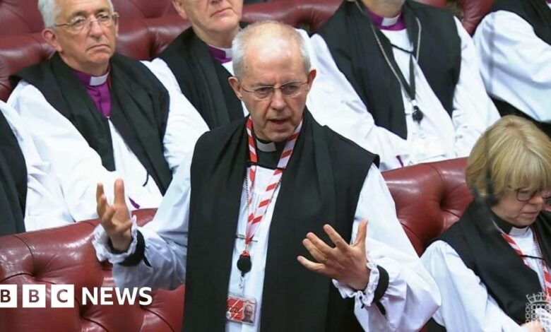 Welby sorry for hurting abuse survivors with Lords speech