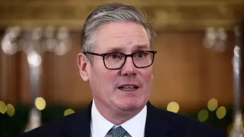 PA Media A close-up of Sir Keir Starmer at a press conference