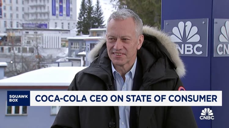 Coca-Cola CEO James Quincey: See U.S. and global inflation moderating in 2025