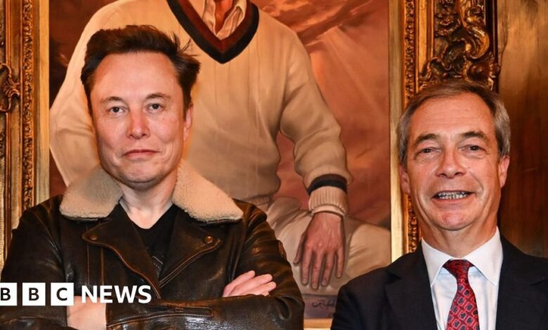 Elon Musk calls for Nigel Farage to be replaced as Reform UK leader