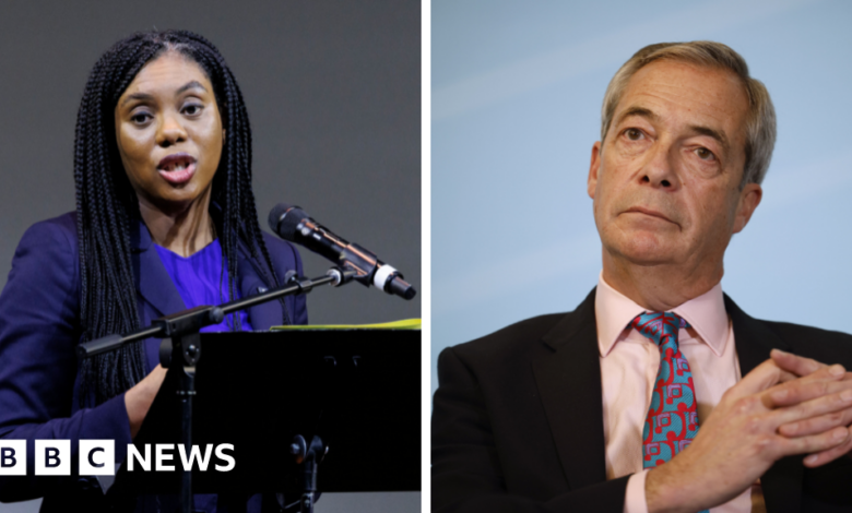 Farage and Badenoch clash over Reform UK membership figures