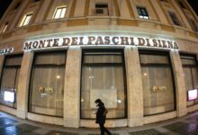 Monte dei Paschi shares fall 6% after lender launches surprise 13-billion-euro bid for Mediobanca