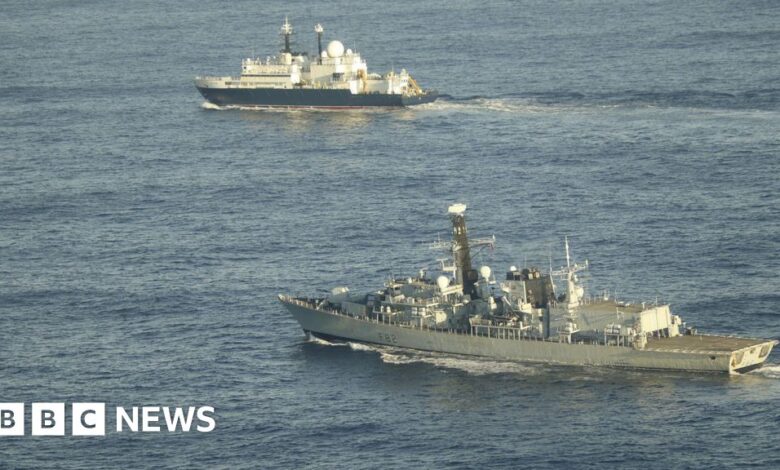 UK warns Putin after Russian spy ship seen near British waters