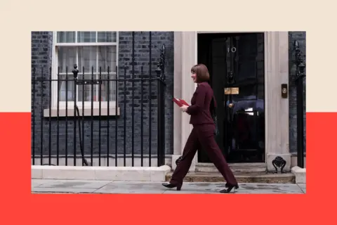 Reuters Reeves walks outside Downing Street
