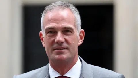 EPA-EFE/REX/Shutterstock A headshot of Peter Kyle after departing 10 Downing Street following a cabinet meeting 
