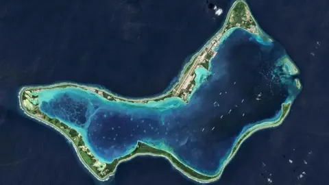 Getty Images An aerial view of the Chagos Islands