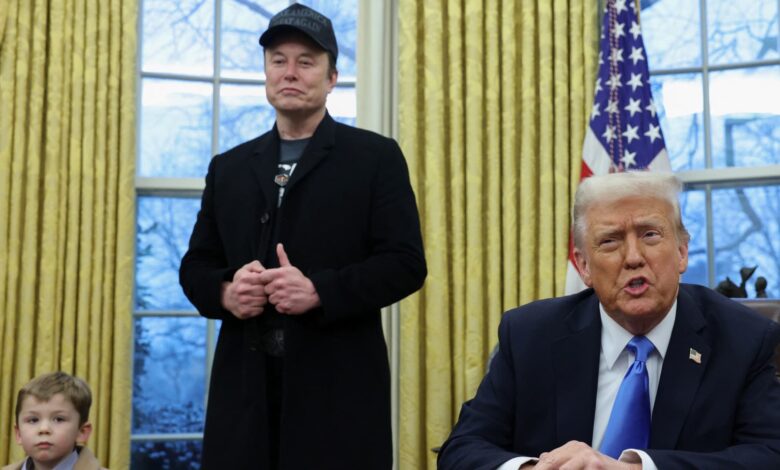 Elon Musk says he will check with Trump on idea for tax refunds from DOGE savings