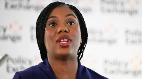 Getty Images Kemi Badenoch gives a speech at an event hosted by the Policy Exchange think tank