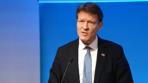 PA Media Deputy leader of Reform UK Richard Tice speaks at a news conference in London