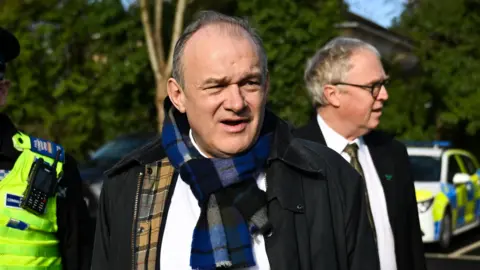 Getty Images Sir Ed Davey visiting Wiltshire FA headquarters last month