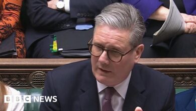 Starmer and Badenoch clash over defence spending at PMQs