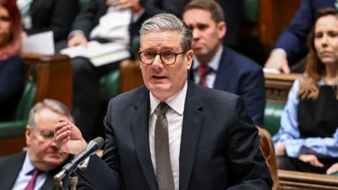 UK Parliament Sir Keir Starmer speaking at Prime Minister's Questions