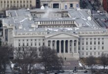 U.S. budget deficit surged in February, passing $1 trillion for year-to-date record