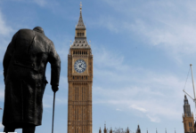Climbing on Winston Churchill statue to become a crime