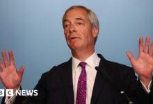 Nigel Farage defends Reform advert after racism claims