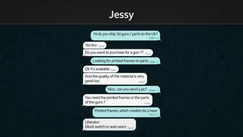 A message exchange entitled 