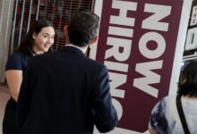 Private sector hiring rose by just 37,000 in May, the lowest in more than two years, ADP says