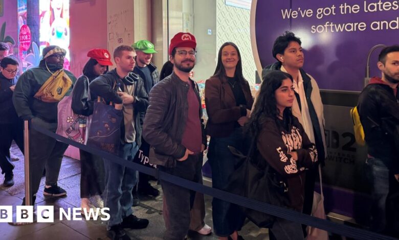 Stores open at midnight as fans rush to buy Nintendo Switch 2