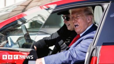 Tesla shares hit as Trump-Musk feud explodes