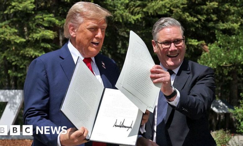 Trump signs order confirming parts of UK-US tariff deal