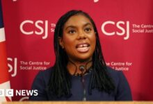 James Cleverly gets new role as Kemi Badenoch reshuffles top team
