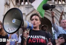 Palestine Action banned after judge denies temporary block