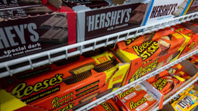 Stocks making the biggest moves midday: Hershey, Chemours, Fair Isaac, Sunrun & more