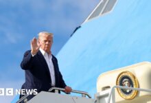 Trump leaves Scotland after whisky tariffs and Gaza talks with Swinney
