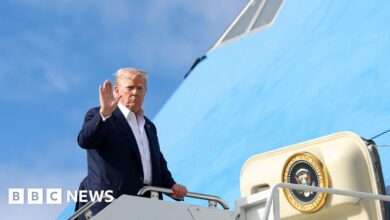Trump leaves Scotland after whisky tariffs and Gaza talks with Swinney
