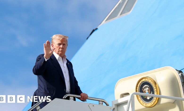 Trump leaves Scotland after whisky tariffs and Gaza talks with Swinney