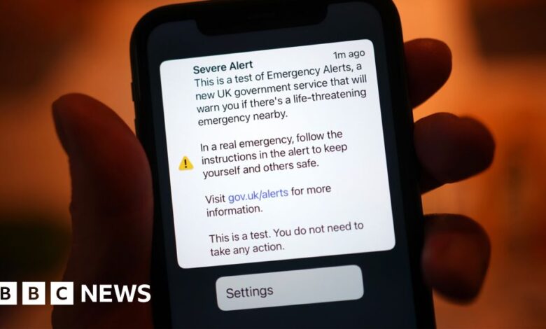 UK emergency alert to be tested on mobile phones for second time in September