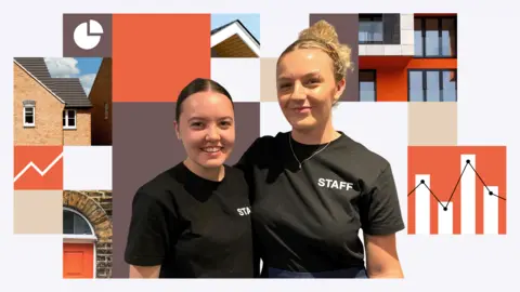 BBC Amber and Bella are in black T-shirts saying 