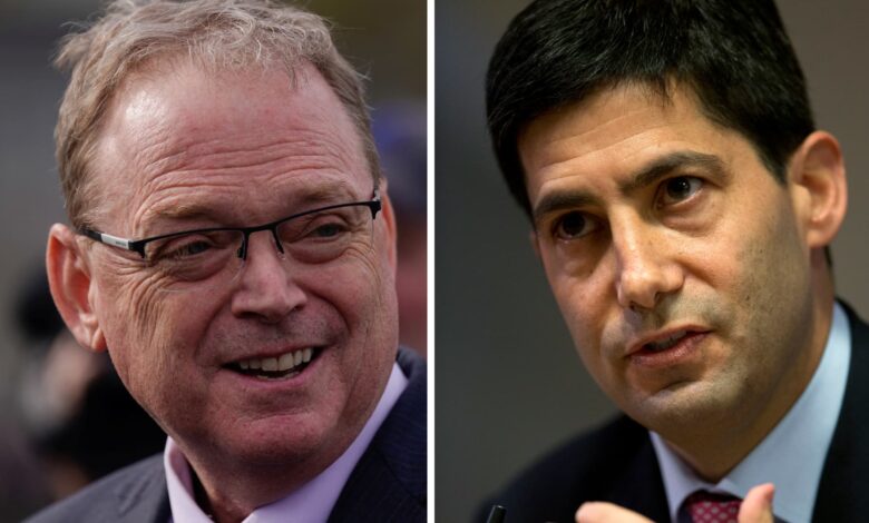 Prediction markets see Hassett and Warsh as Fed chair front-runners as Trump talks up the 'Kevins'