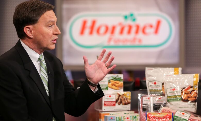 Stocks making the biggest moves midday: Nvidia, Pure Storage, Snowflake, Hormel and more